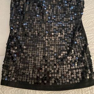 Eyeshadow/ Sequin Tube top. Black. Size Medium. Great condition.